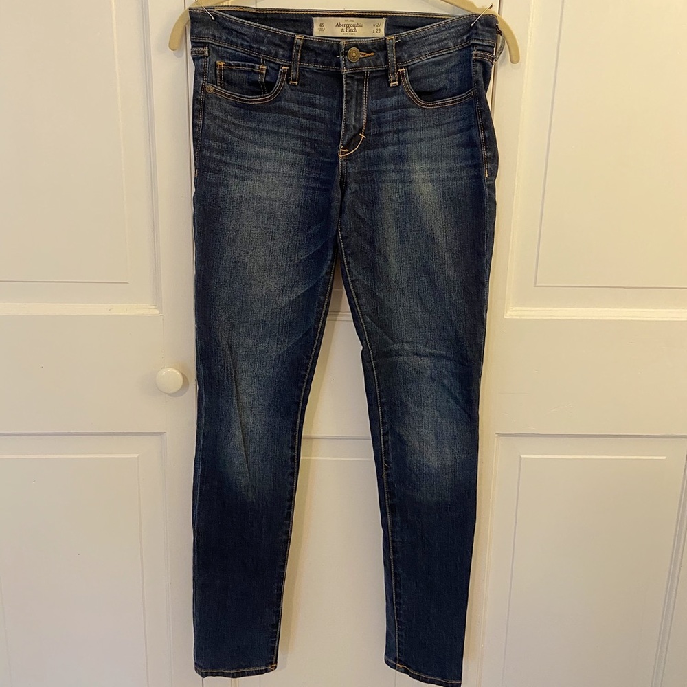 Abercrombie & Fitch Dark Denim Skinny Jeans